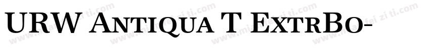 URW Antiqua T ExtrBo字体转换
